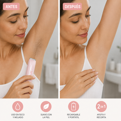 Depiladora eléctrica de vello para mujer